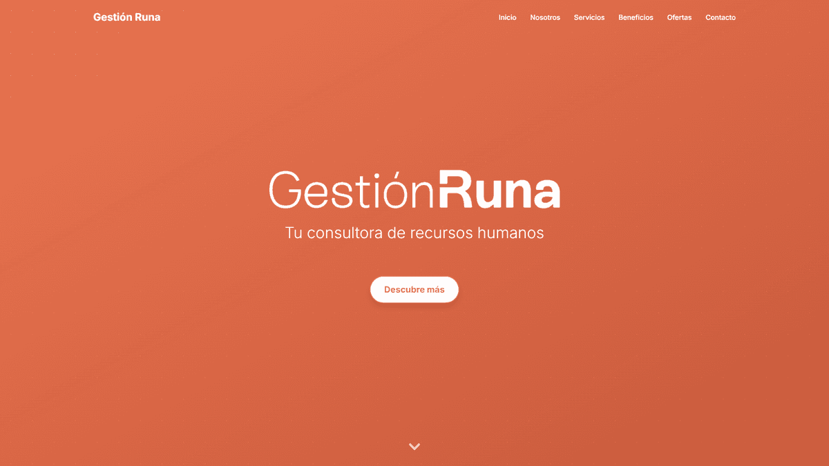 Plataforma web Gestión Runa para administración integral de recursos humanos, empleados y liquidaciones