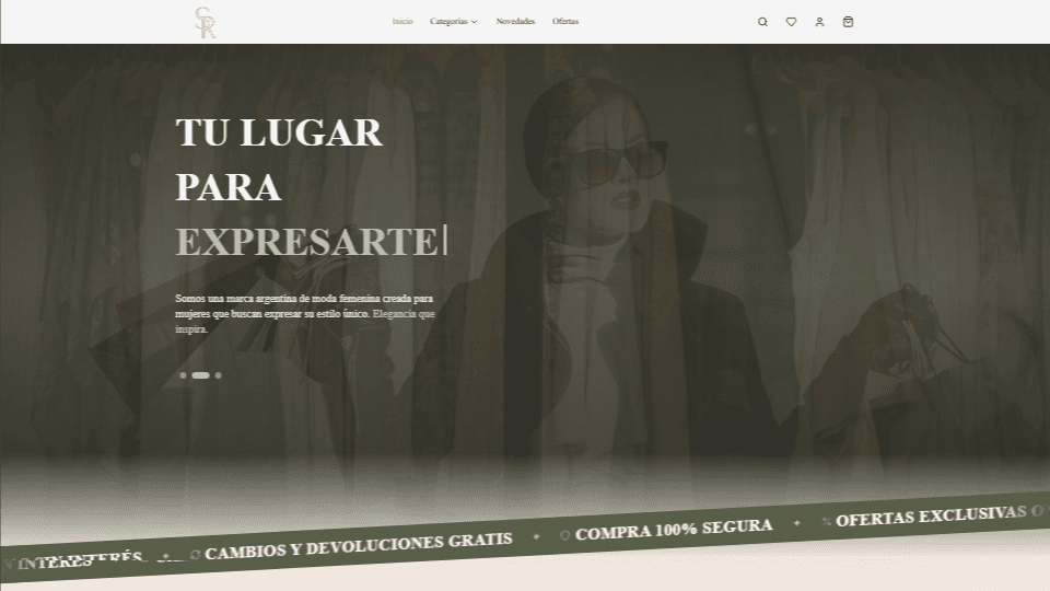 Tienda online Salven a La Reina con catálogo de indumentaria, sistema de pagos y gestión de pedidos integrada